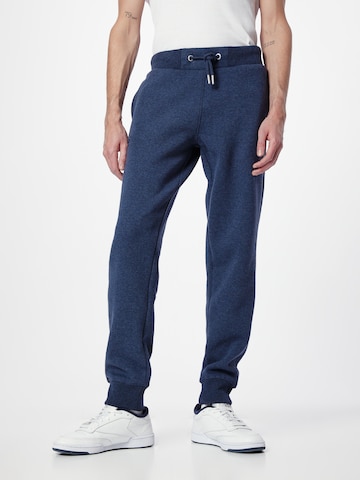 Superdry - Tapered Calças 'Essential' em azul: frente