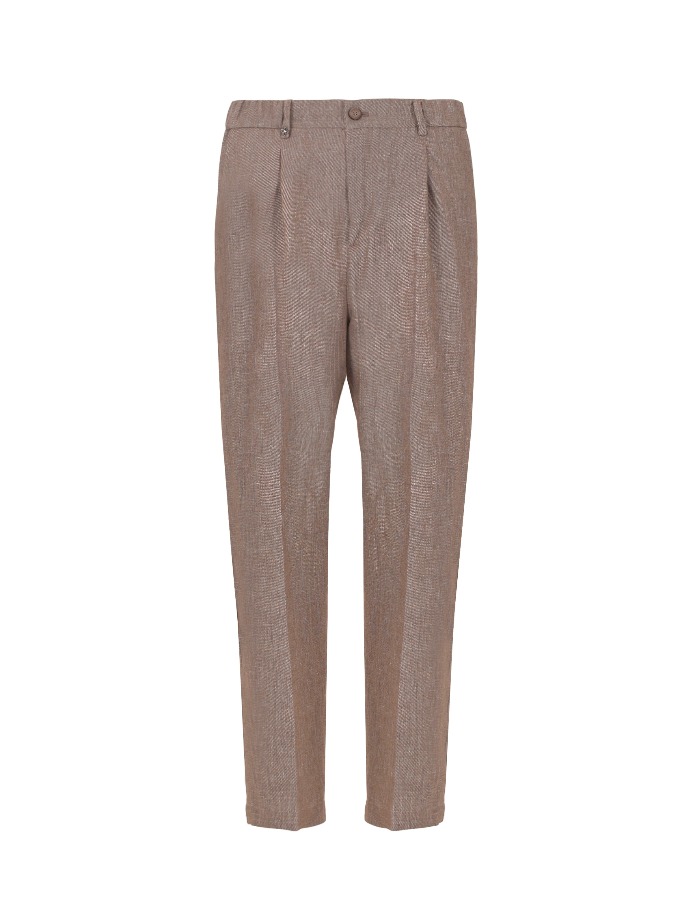 Distretto12 Loosefit Pantalon 'BAN T. Certo' in Bruin: voorkant