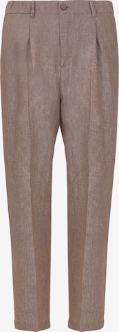 Distretto12 Trousers with creases 'BAN T. Certo' in Brown: front