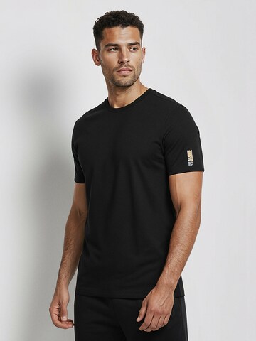 Maglietta 'MARLON' di SUPERREBEL® GEAR in nero: frontale