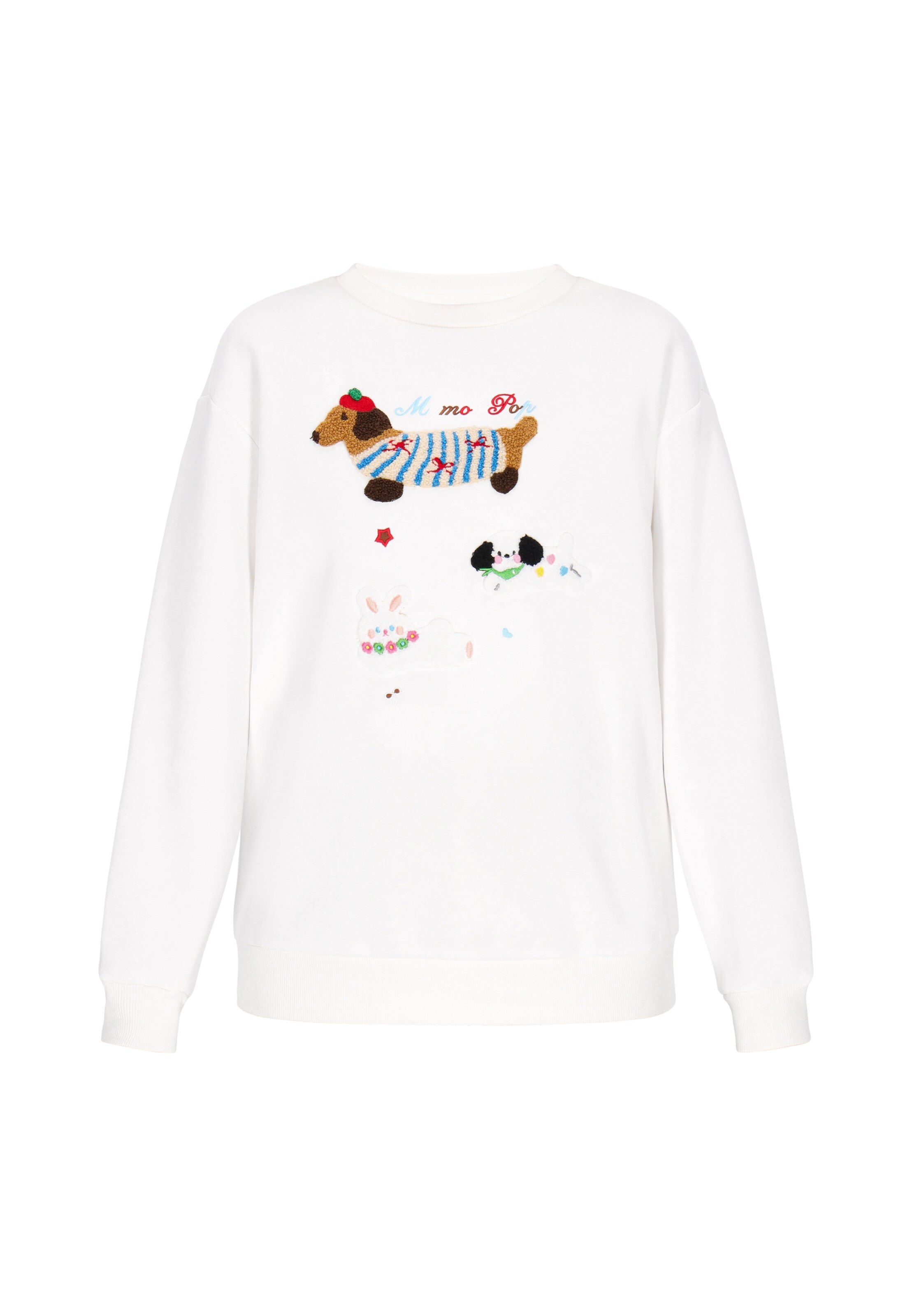 MYMO Sweatshirt in White: front