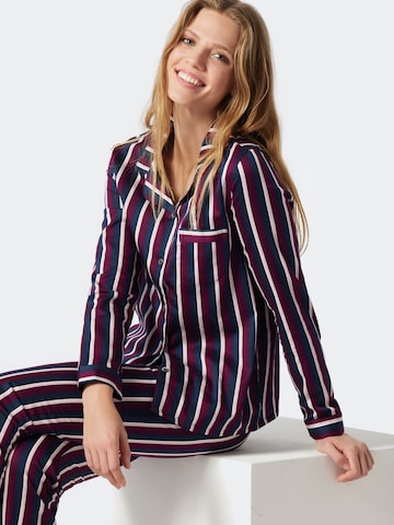 SCHIESSER Pyjama 'Selected Premium Inspiration' in Lila