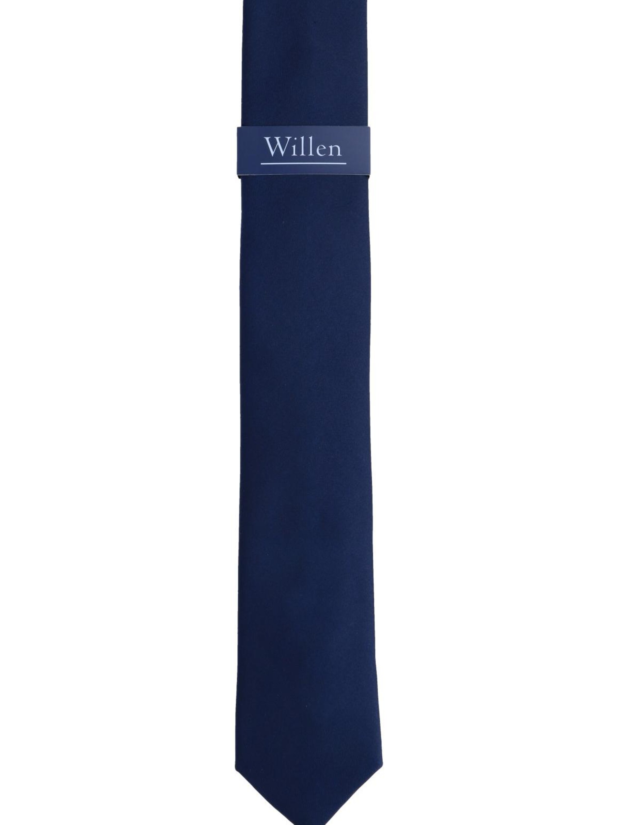 WILLEN Krawatte 'Uni de Luxe'‌‌‌‌‌‌‌‌ in Blau: Vorderseite