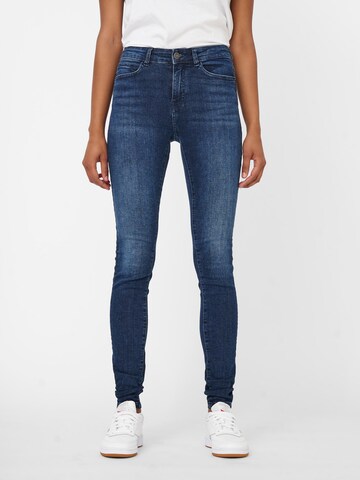 Noisy may Skinny Jeans i blå: framsida