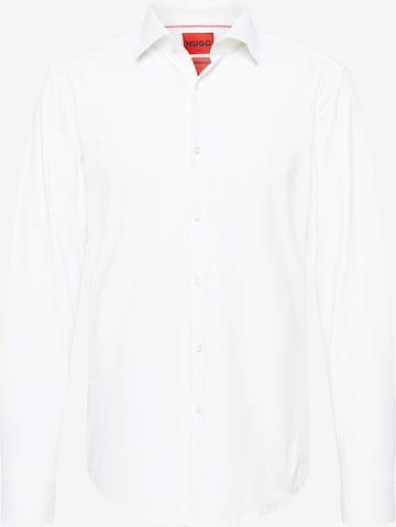 Coupe slim Chemise 'Kenno' HUGO en blanc : devant