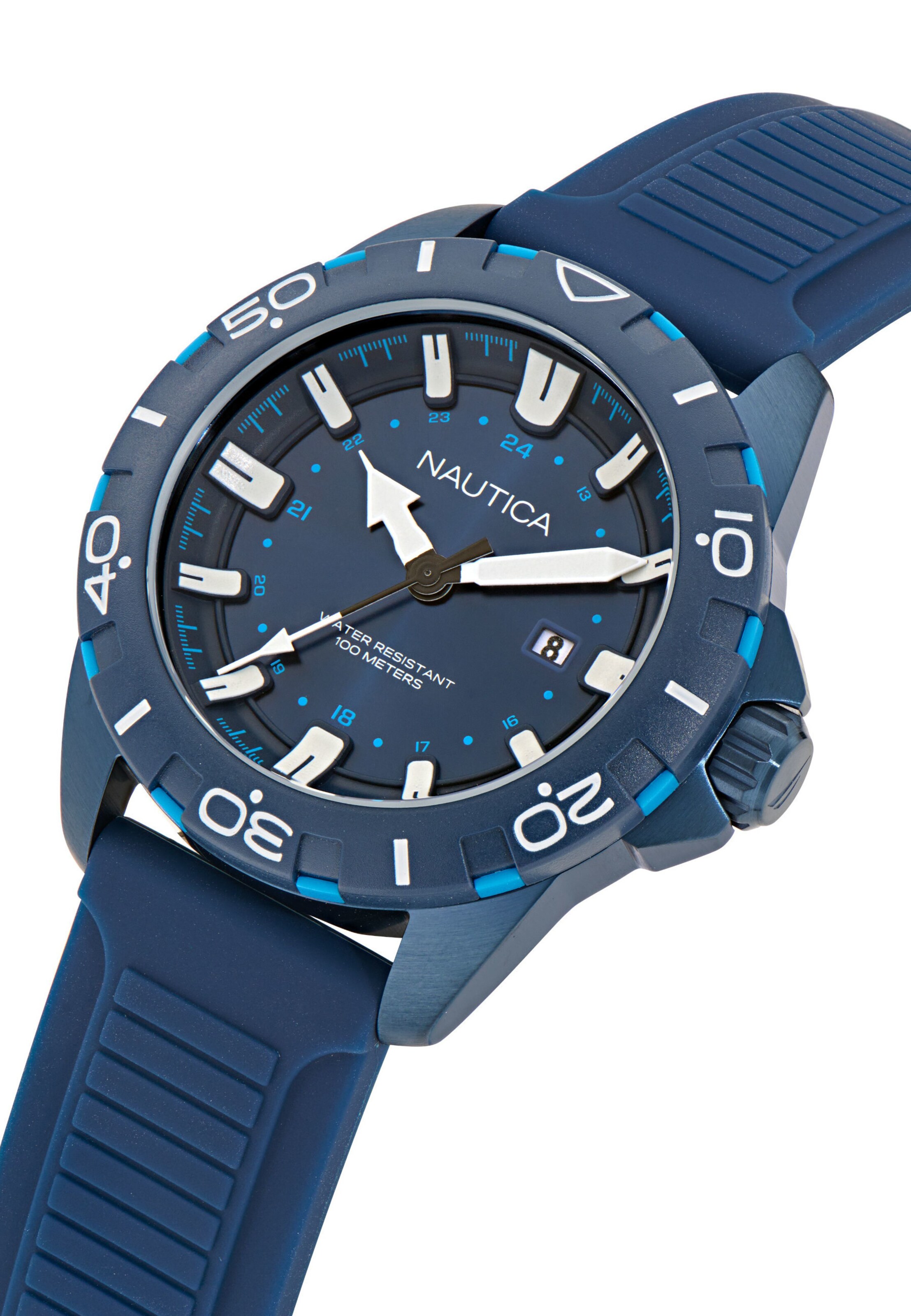 NAUTICA Analoog horloge in Blauw