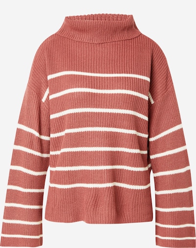 VILA Pullover in bordeaux / weiß, Produktansicht