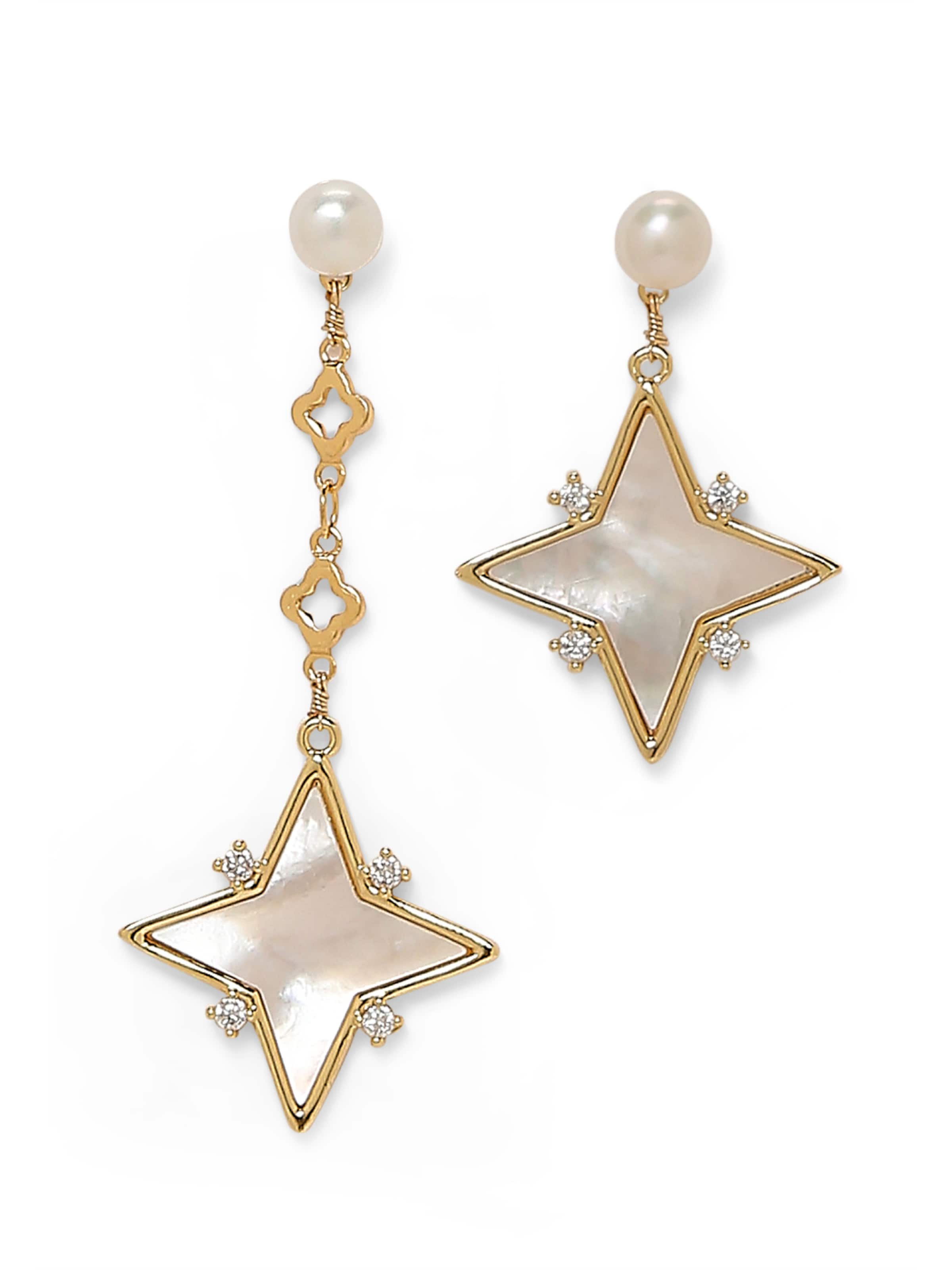 MISH Earrings 'Iman' in Gold: front