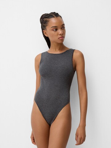 Bershka Body in Grau: Vorderseite