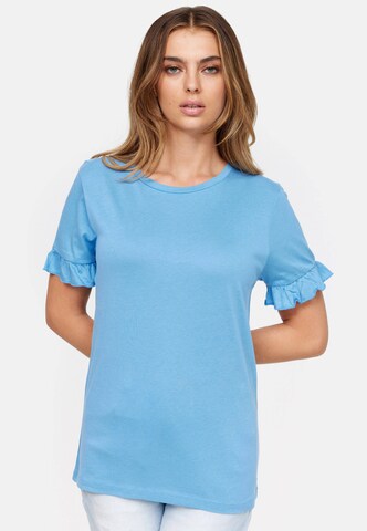 Cotton Candy T-Shirt 'Bamie' in Blau: predná strana