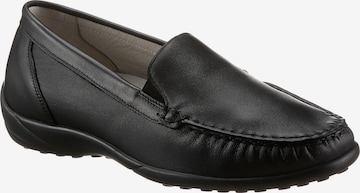 WALDLÄUFER Moccasins 'Kläre' in Black