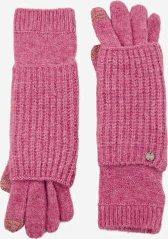 ESPRIT Vingerhandschoenen in Roze: voorkant