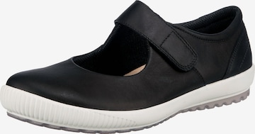 Legero Ballet Flats with Strap 'Tanaro' in Black: front