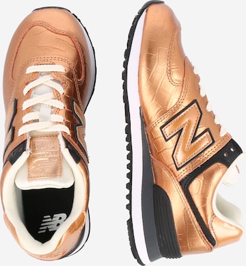 Baskets basses '574' new balance en bronze