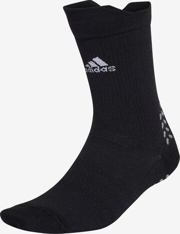 ADIDAS PERFORMANCE Athletic Socks in Black: front
