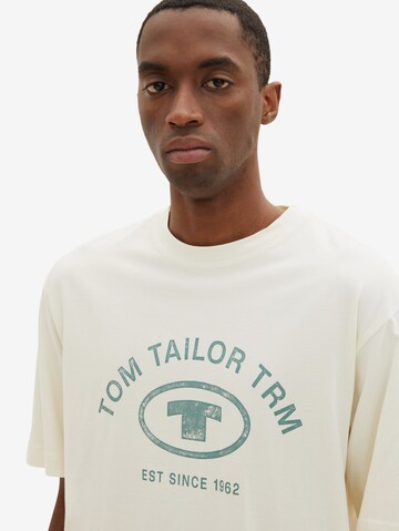 TOM TAILOR T-Shirt in Weiß