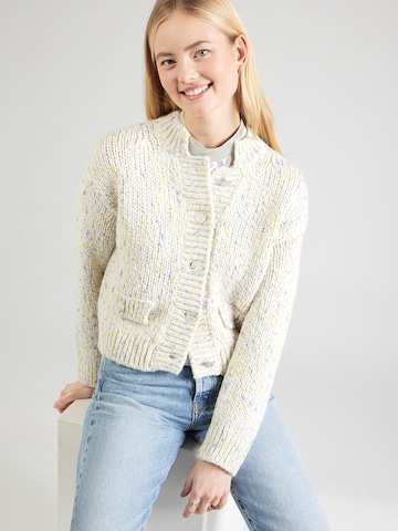 Geacă tricotată de la Rich & Royal pe bej: față