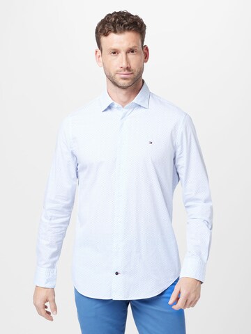 mėlyna Tommy Hilfiger Tailored Standartinis modelis Marškiniai: priekis