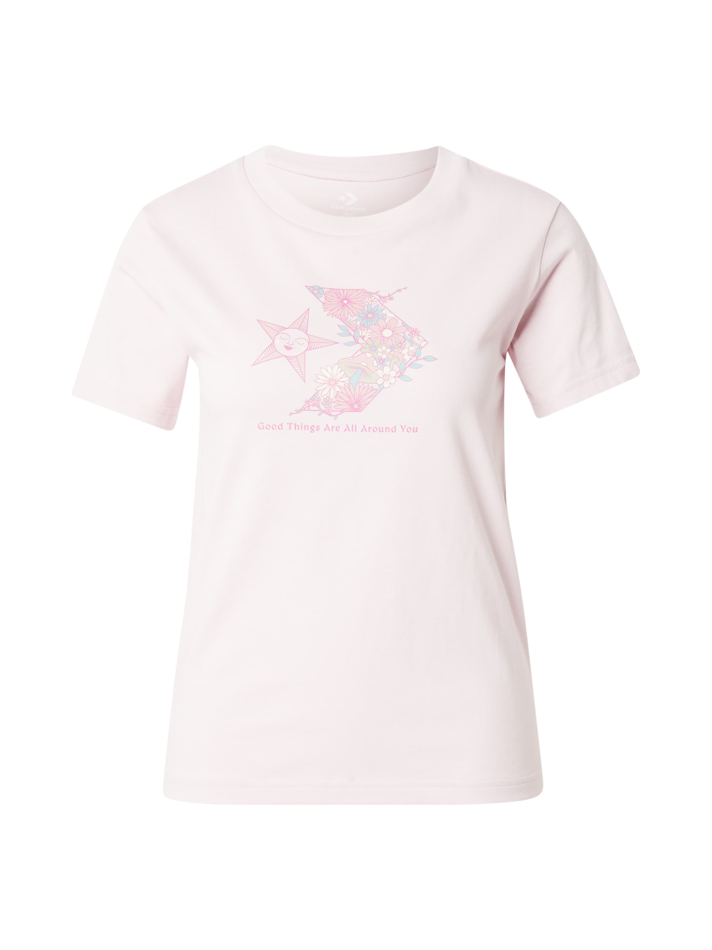 Tricou de la CONVERSE pe roz: față