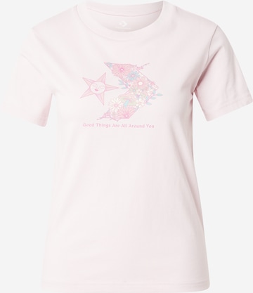 CONVERSEMajica - roza boja: prednji dio