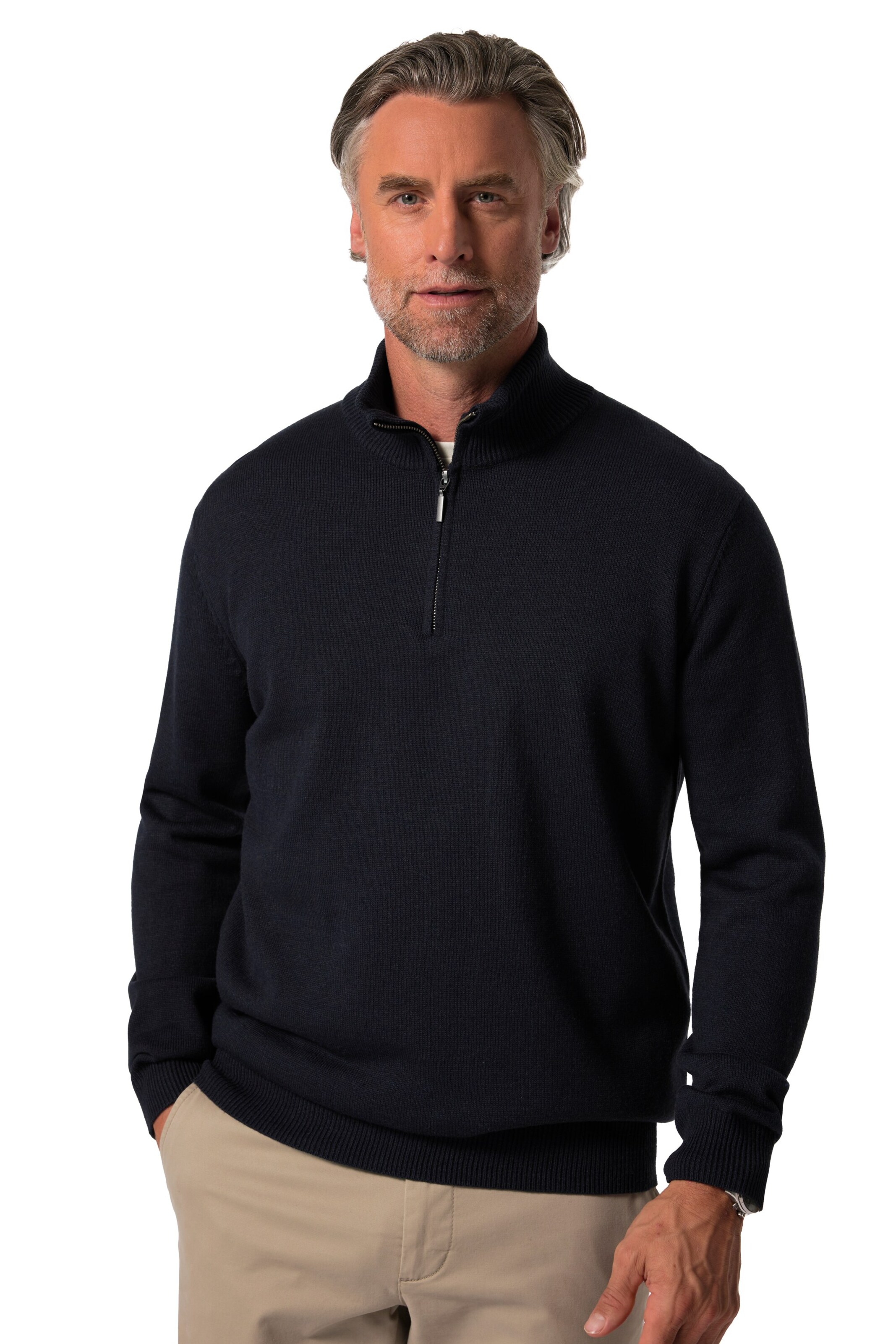 Boston Park Trui in Blauw: voorkant