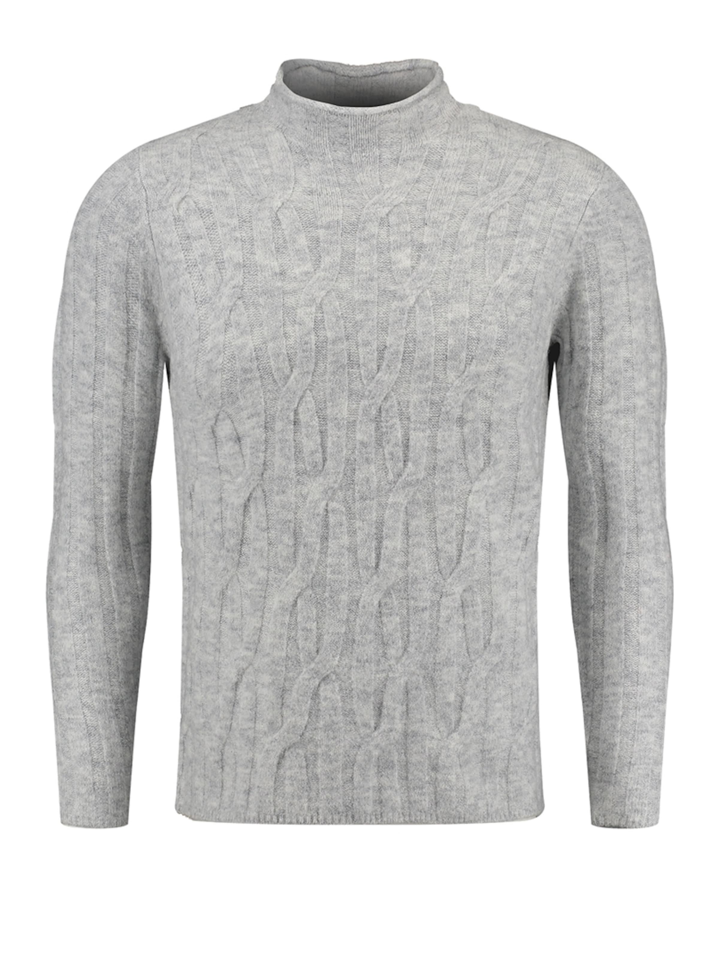 Key Largo Pullover 'Founder' in Grau: Vorderseite
