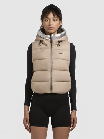 khujo Bodywarmer 'Rina' in Beige: voorkant