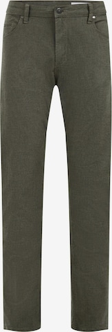 WE Fashion Regular Trousers in Green: front