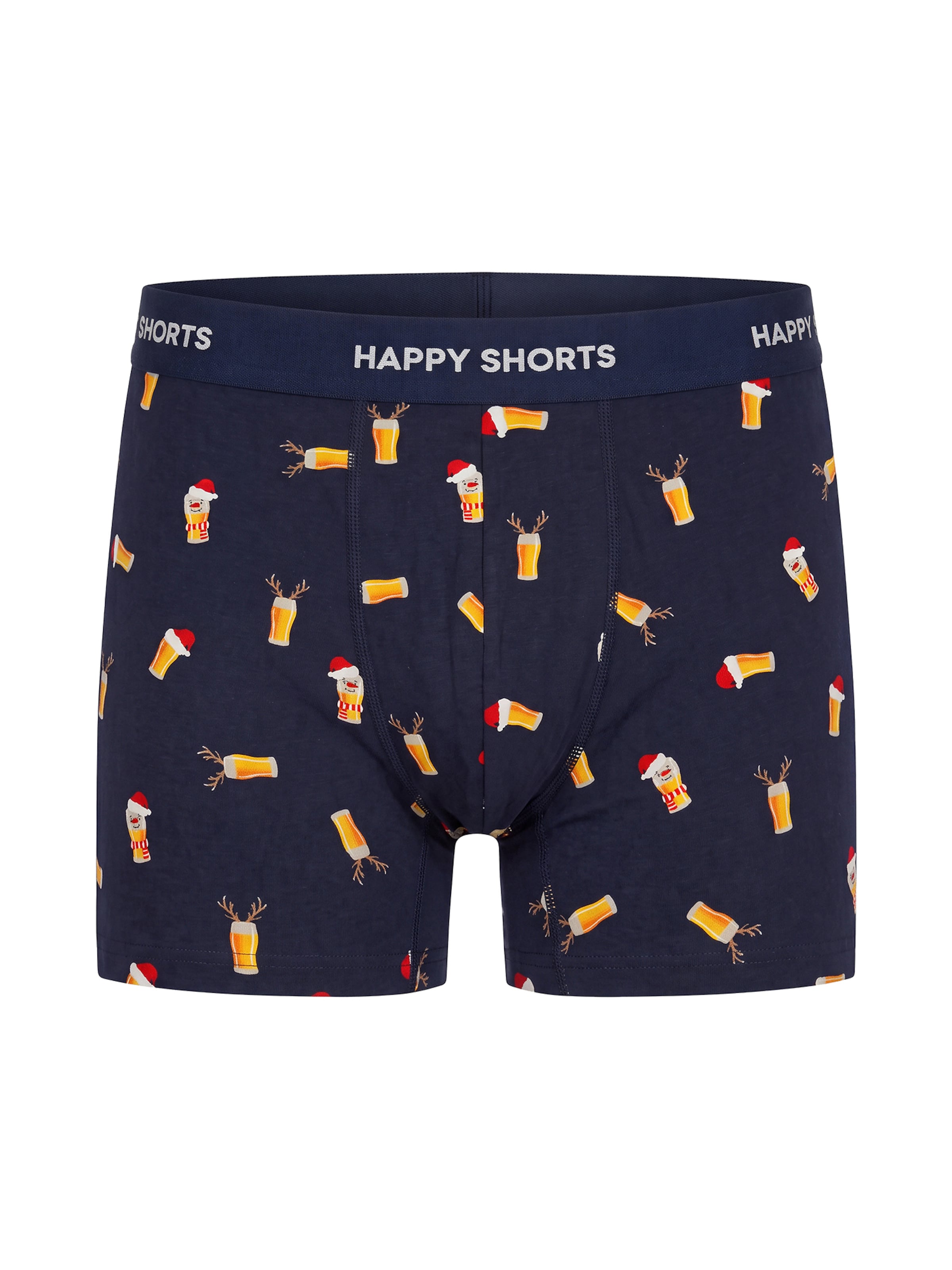 Boxers ' Jersey X-Mas ' Happy Shorts en bleu
