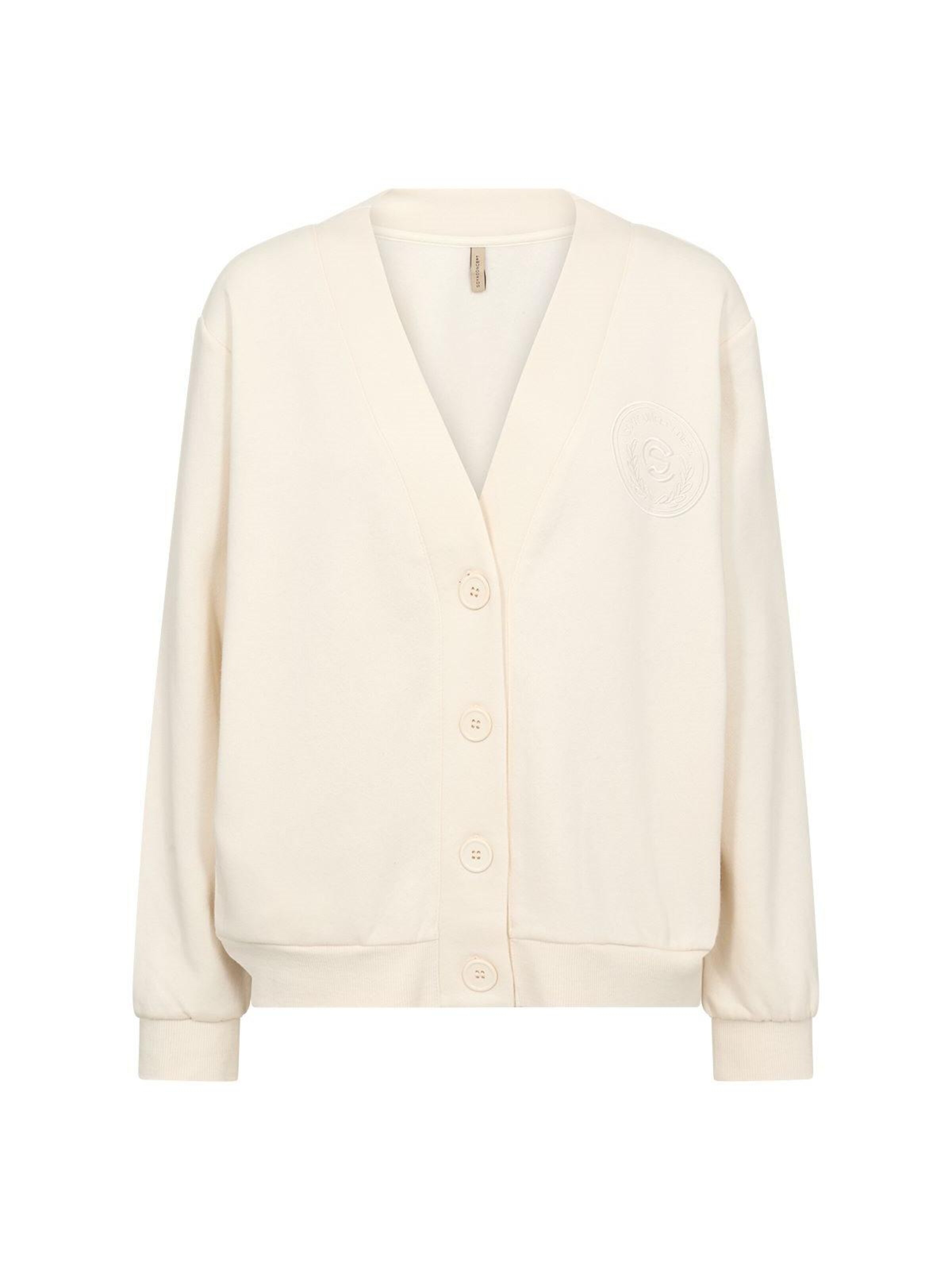 Soyaconcept Gebreid vest 'Soyaconcept Angelin 9 cream' in Beige