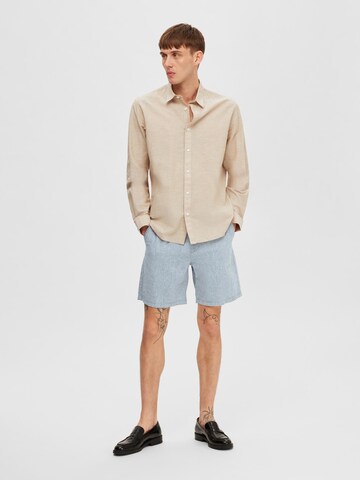 SELECTED HOMME - Ajuste regular Camisa en beige