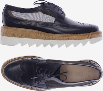 Pertini Flats & Loafers in 39 in Blue: front
