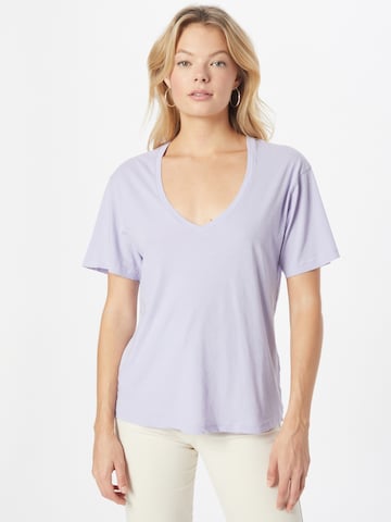 T-shirt Marc O'Polo en violet : devant