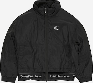 Geacă de primăvară-toamnă de la Calvin Klein Jeans pe negru: față