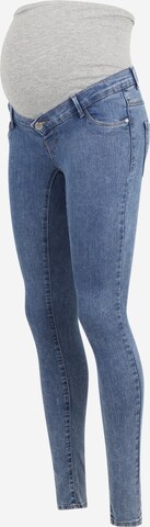 Only Maternity Skinny Jeans 'Rain' in Blauw: voorkant