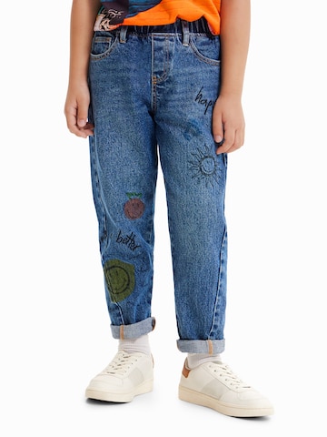 Desigual Дънки Tapered Leg Дънки в синьо: отпред