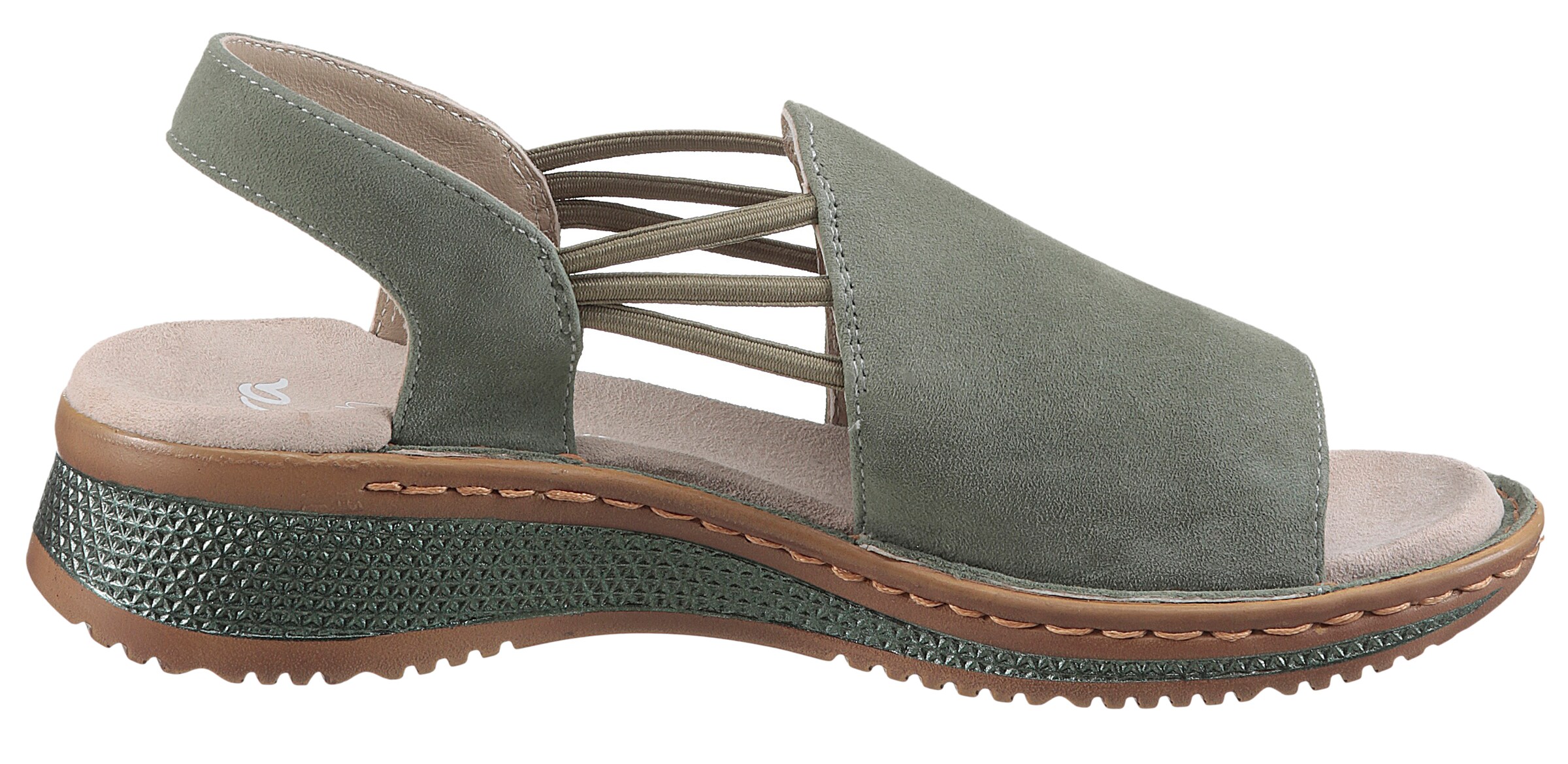ARA Sandals 'Hawaii' in Green