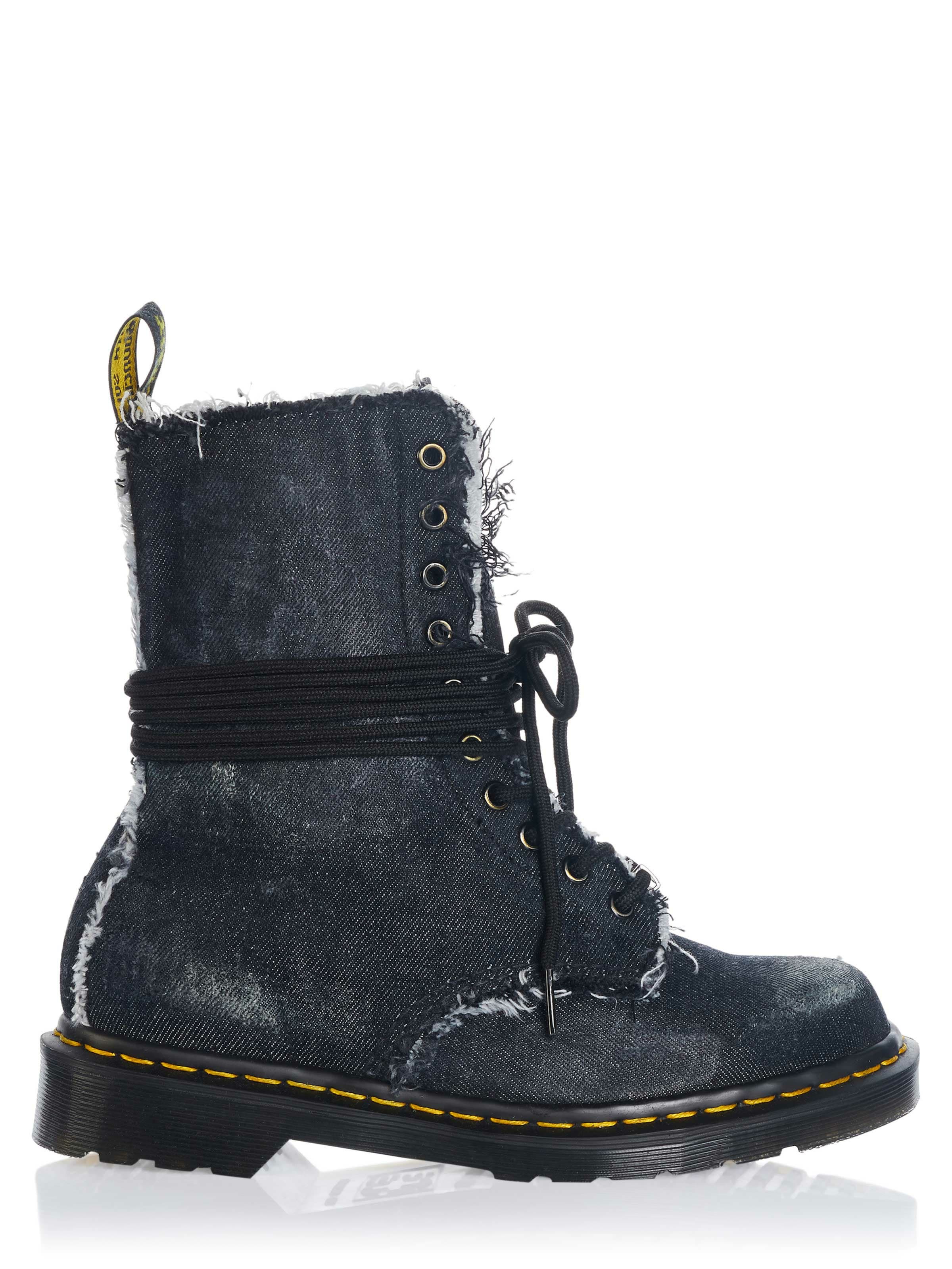 Dr. Martens Schnürstiefel in Blau: Vorderseite