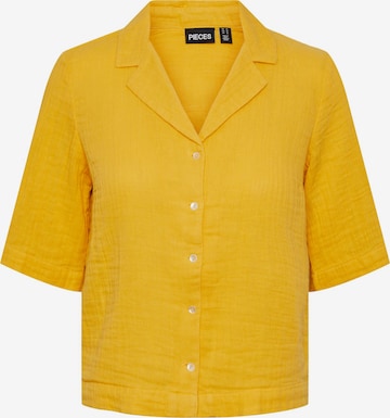 PIECES Blouse 'TINA' in Yellow: front