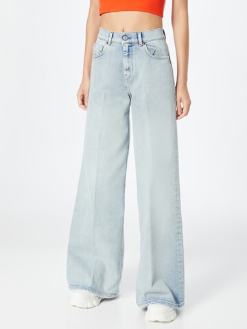 DIESEL Wide leg Jeans '1978' i blå: framsida