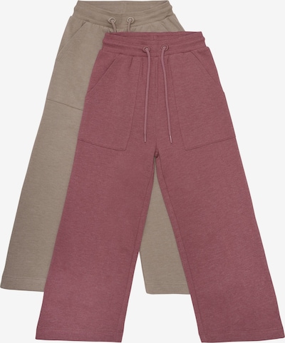 MINYMO Calças em bege escuro / vermelho cereja, Vista do artigo