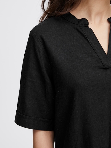 Robe-chemise 'LINO' ICHI en noir