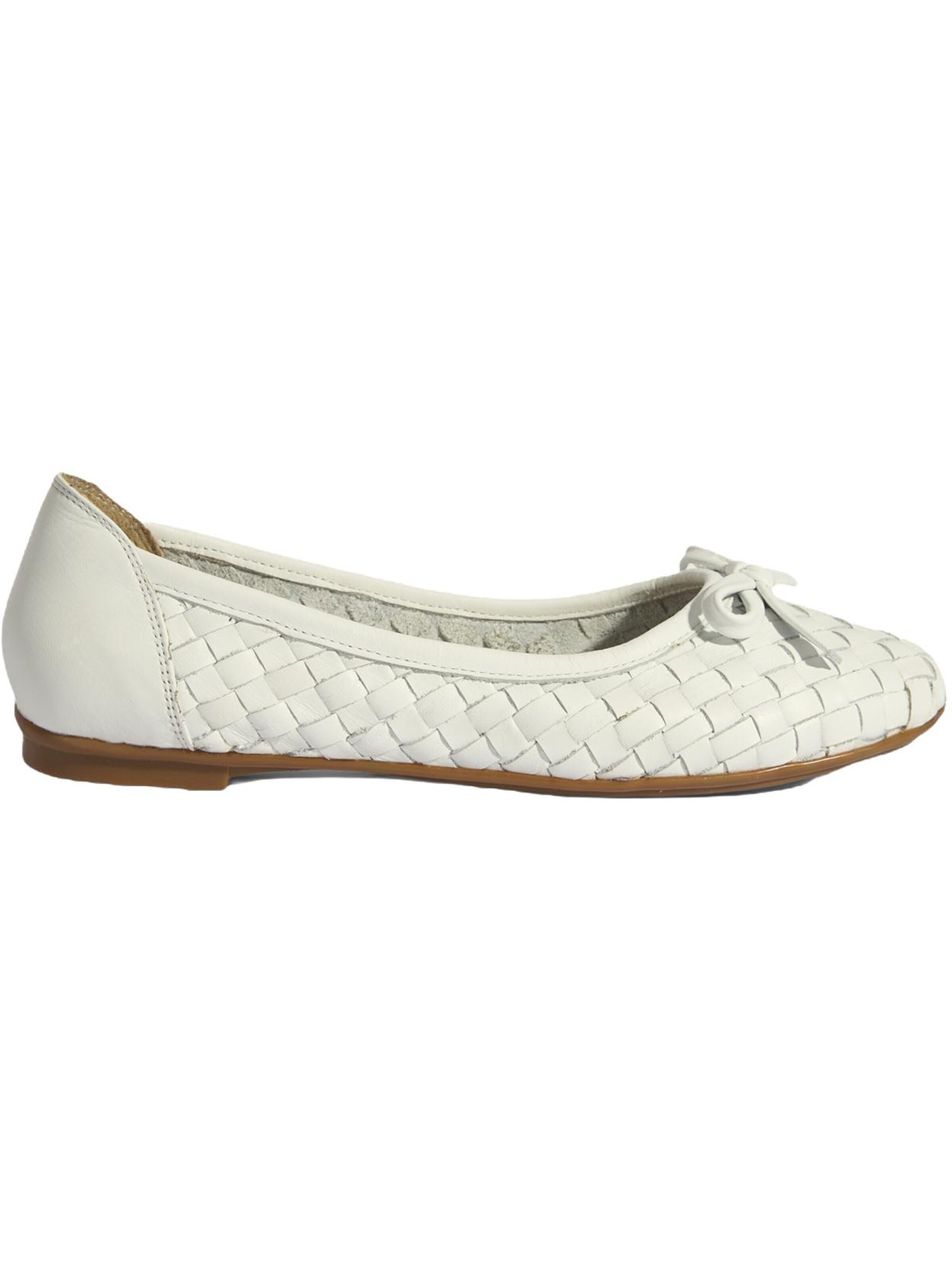 Desa Ballet Flats 'Ballettschuhe' in White: front