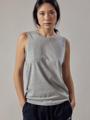 OWN Off With Nature Top 'Canotta Girocollo' in Grijs: voorkant