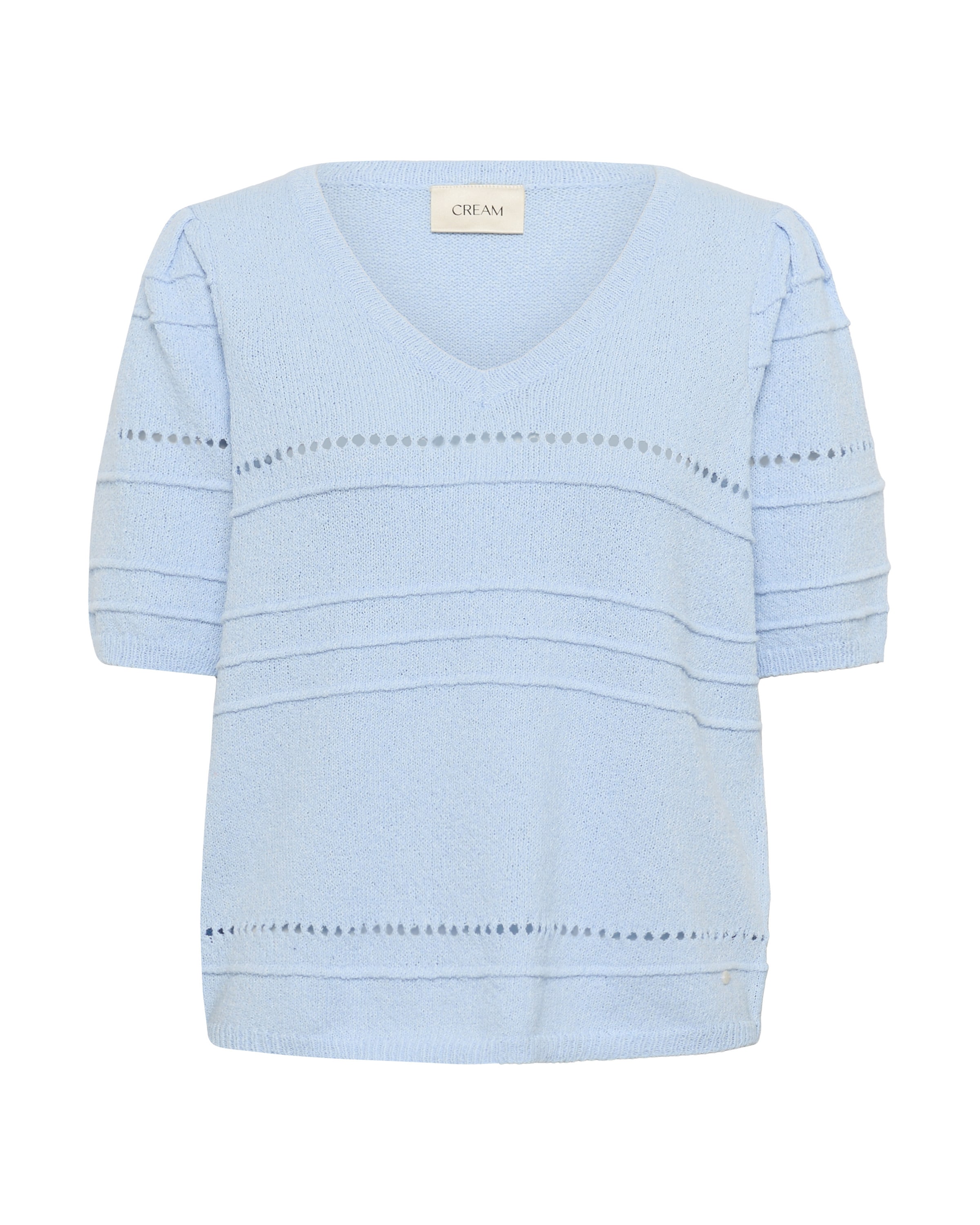 Cream Sweater 'Poppi' in Blue: front