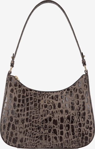 Borsa a spalla 'CLEO SCHULTERTASCHE CROCO SMALL' di Roeckl in marrone: frontale