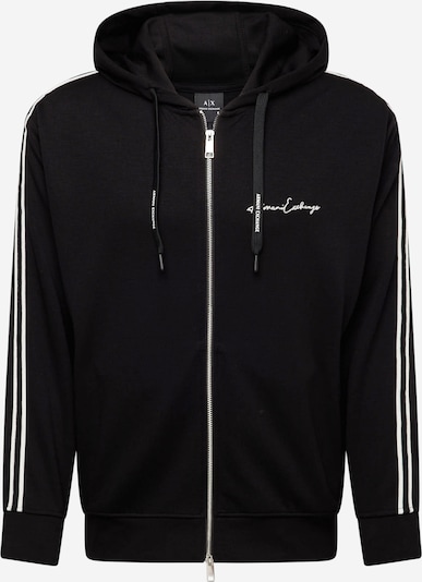 Džemperis iš ARMANI EXCHANGE, spalva – juoda / balta, Prekių apžvalga