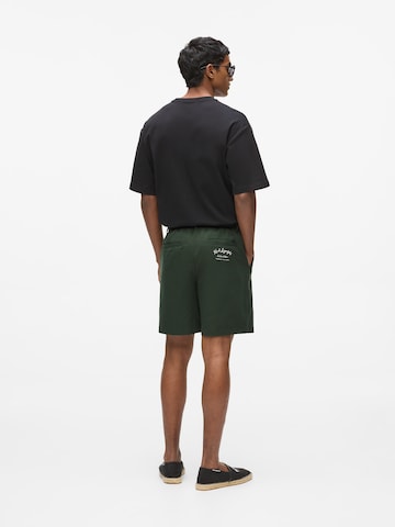 Karl Lagerfeld Regularen Hlače 'Vacances de Karl' | zelena barva