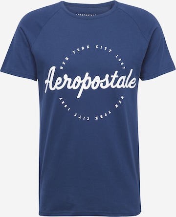 AÉROPOSTALE T-shirt 'NEW YORK CITY' i blå: framsida