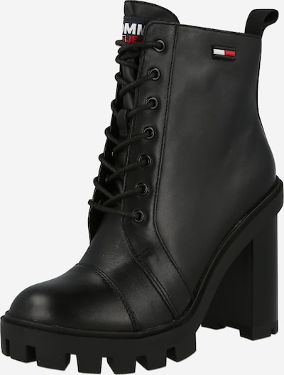 Tommy Jeans Lace-Up Ankle Boots in Black, Item view